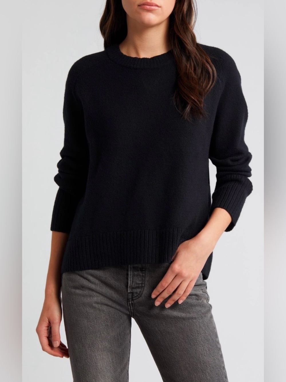 Treasure & Bond RAGLAN CREW PULLOVER SWEATER